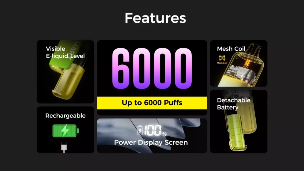 lost mary bm6000 features png