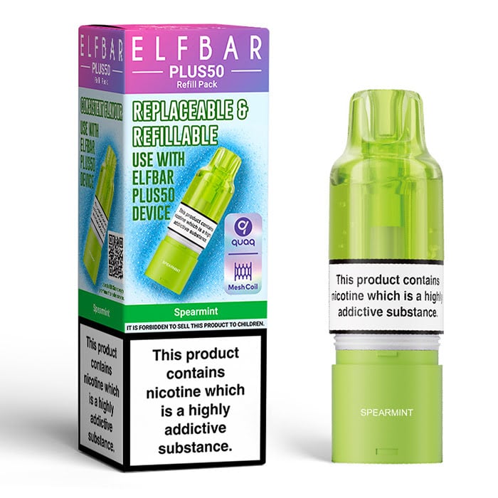Elfbar Plus50 Pods | Prefilled | 20mg Nic Salt | 2ml+10ml