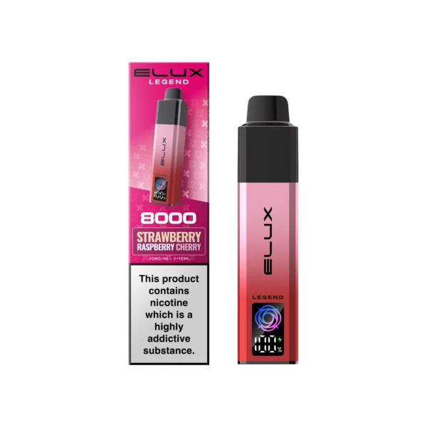 Elux Legend 8000- Prefilled Pod -set Aardbei Framboos Kers