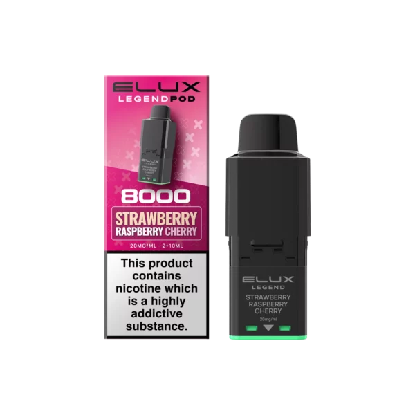 Elux Legend 8000 voorgevulde pods Aardbei Framboos Kers