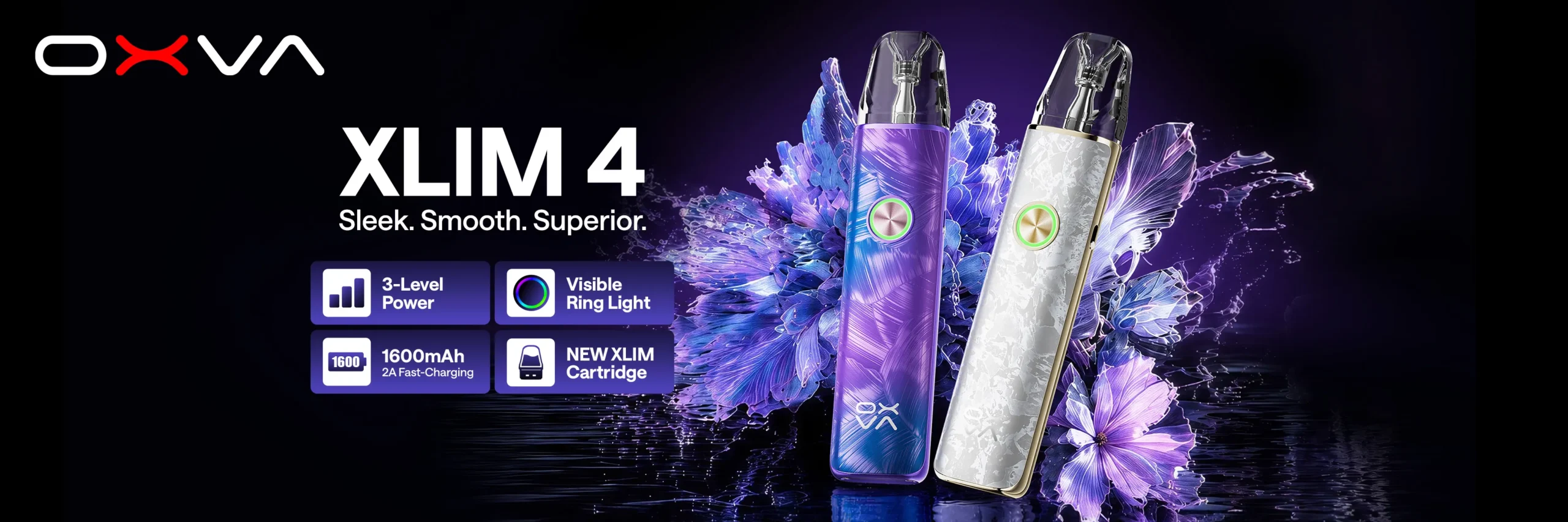 OXVA Xlim Bannière principale du kit 4 Pod